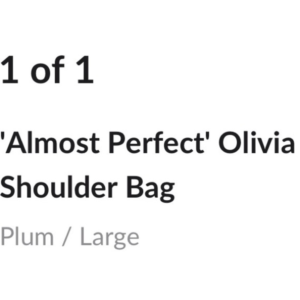 Portland Leather plum purple Olivia Shoulder Bag - Picture 16 of 16